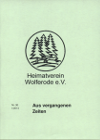 Wolfer&ouml;der Heimatbl&auml;tter:
					Aus vergangenen Zeiten