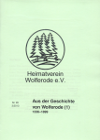 Wolfer&ouml;der Heimatbl&auml;tter:
					Aus der Geschichte von Wolferode
